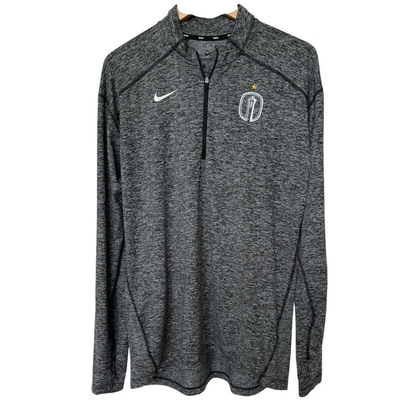 Nike Men's Gray Seattle Sounders 1/4 Zip Dri-FIT Pullover M Long Sleeve Athletic - Picture 2 of 7